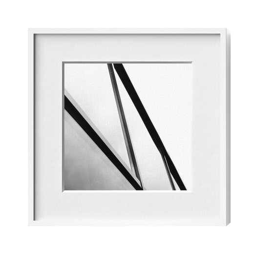 Picture frame aluminium White matt