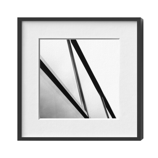 Picture frame aluminium Black matt