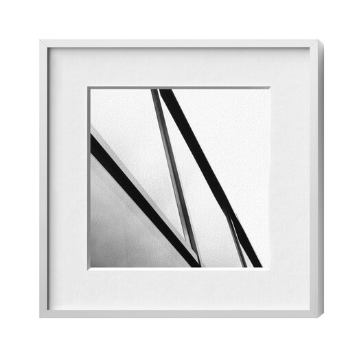 Picture frame aluminium Silver matt
